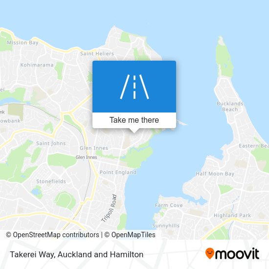 Takerei Way map