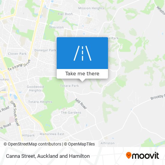 Canna Street map
