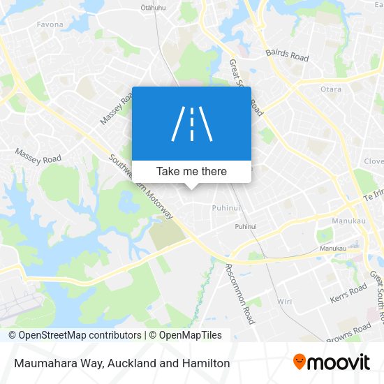 Maumahara Way map