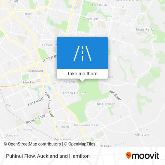 Puhinui Flow map