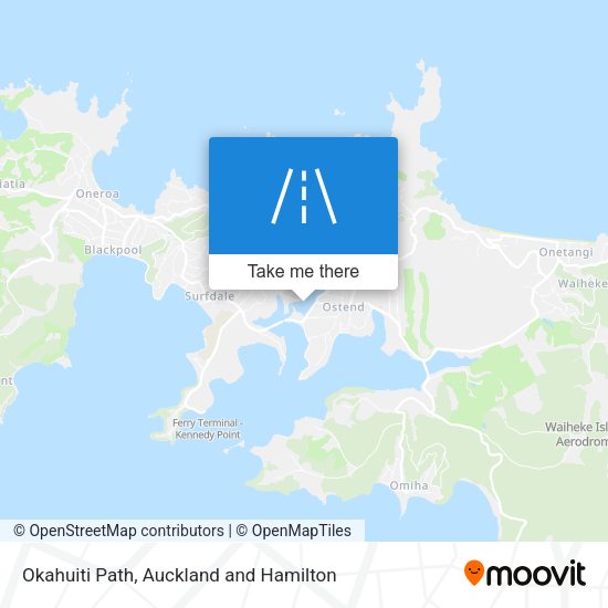 Okahuiti Path map