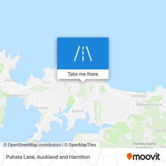 Puhata Lane map