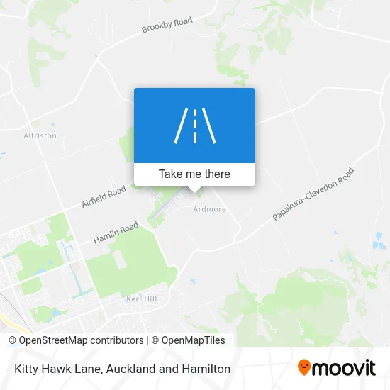 Kitty Hawk Lane map