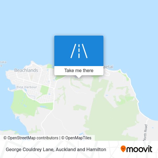 George Couldrey Lane map
