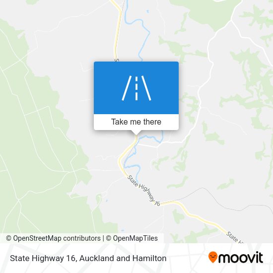 State Highway 16 map