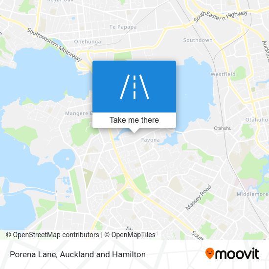 Porena Lane map