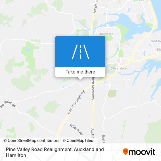 Pine Valley Road Realignment map