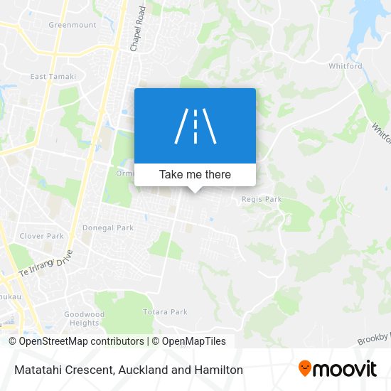 Matatahi Crescent map