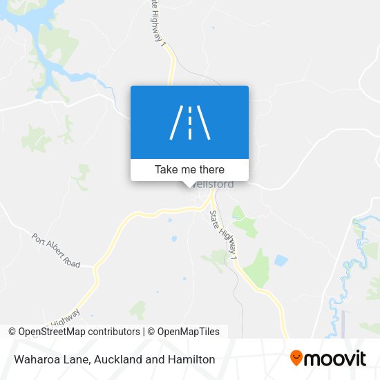 Waharoa Lane map