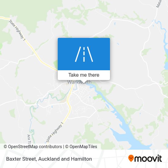Baxter Street map