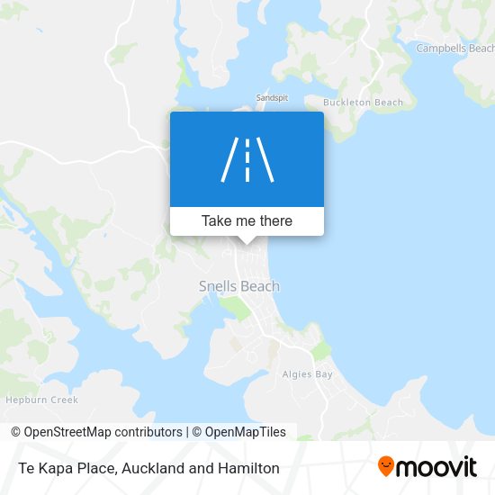 Te Kapa Place map