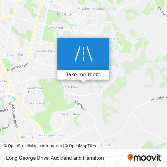 Long George Drive map