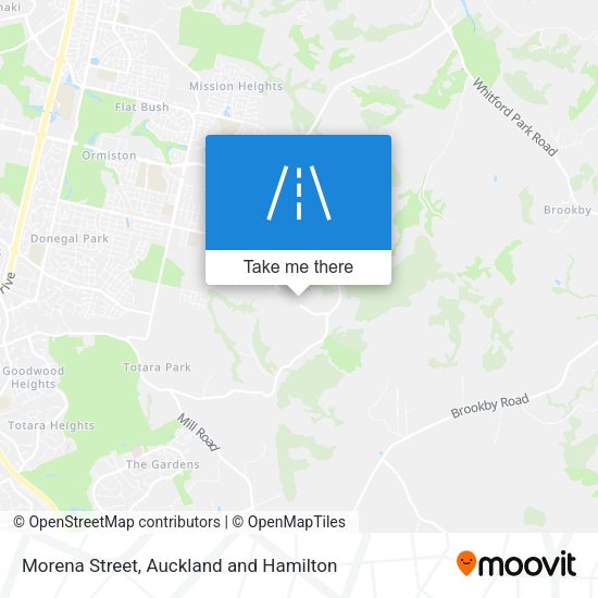 Morena Street map