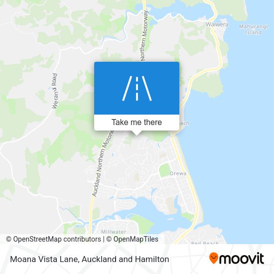 Moana Vista Lane map
