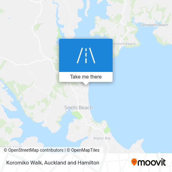 Koromiko Walk map
