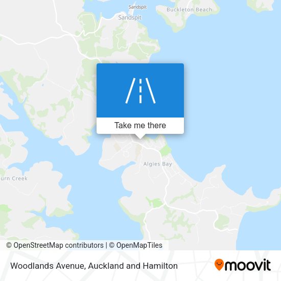 Woodlands Avenue map