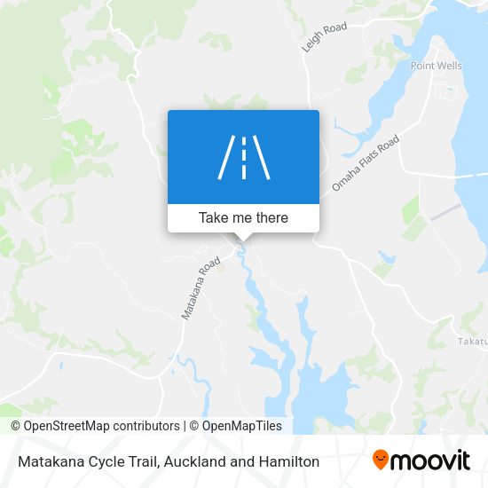 Matakana Cycle Trail map