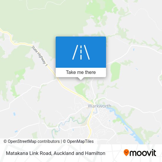 Matakana Link Road map