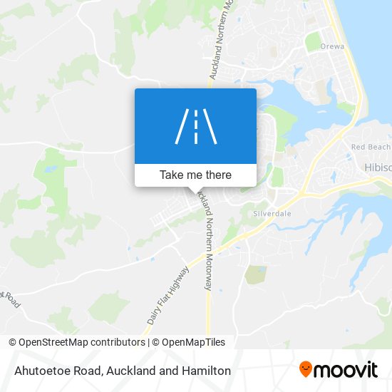 Ahutoetoe Road map
