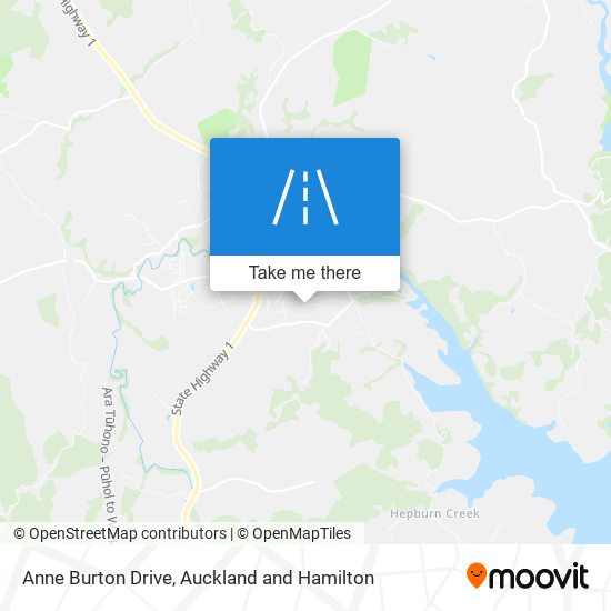 Anne Burton Drive map