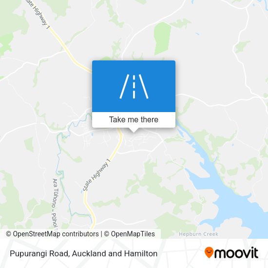 Pupurangi Road map