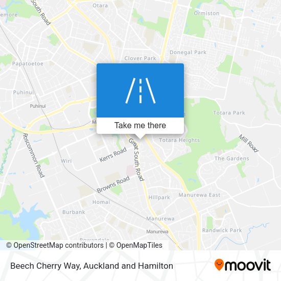 Beech Cherry Way map