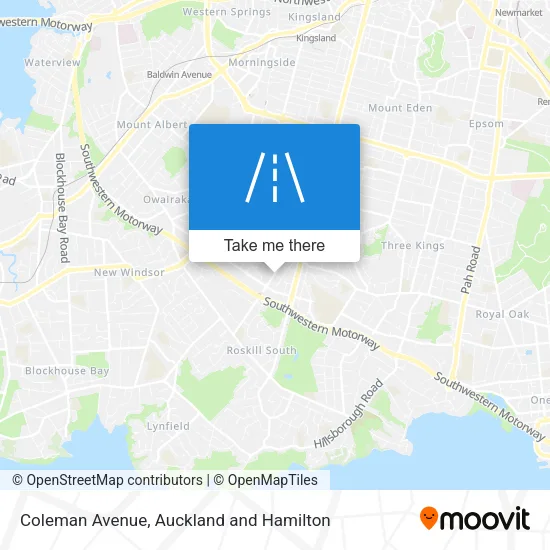 Coleman Avenue map