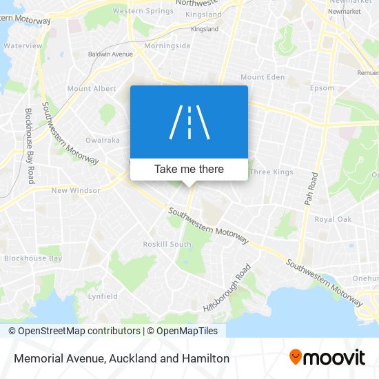 Memorial Avenue map