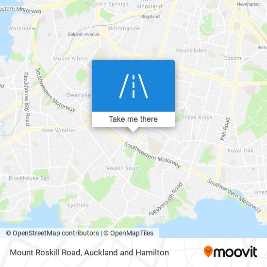Mount Roskill Road map