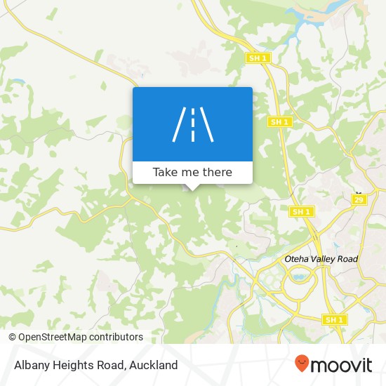 Albany Heights Road map