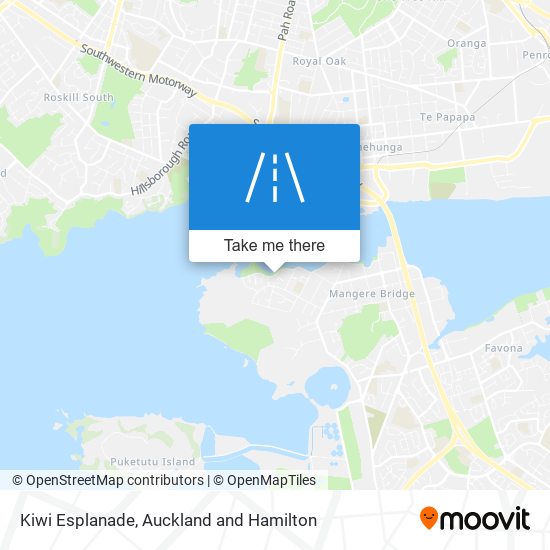 Kiwi Esplanade map