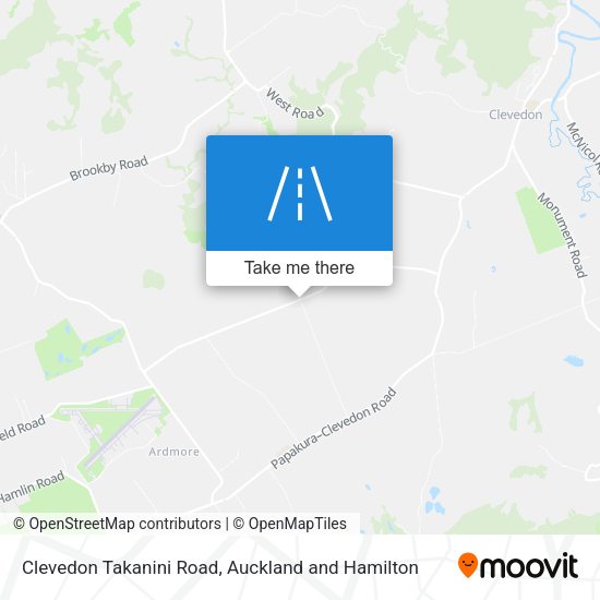 Clevedon Takanini Road map