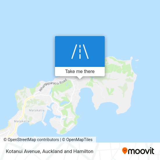 Kotanui Avenue map