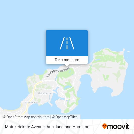 Motuketekete Avenue map