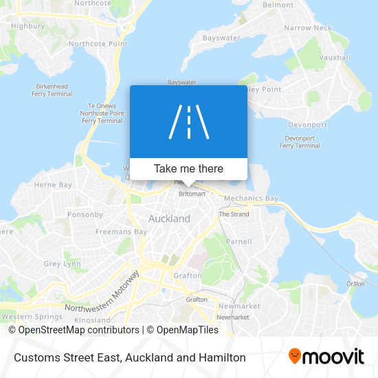 Customs Street East map