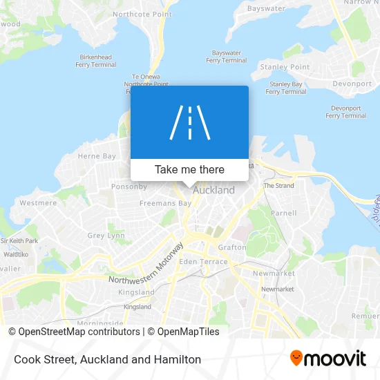 Cook Street map