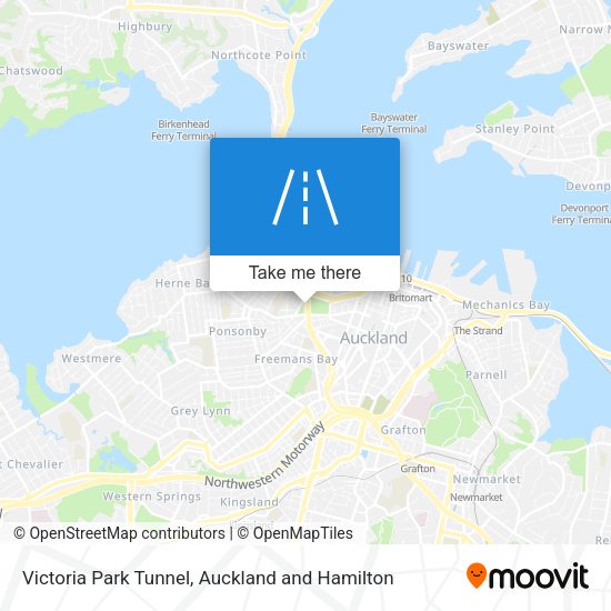 Victoria Park Tunnel map