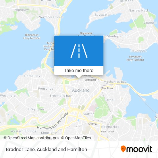 Bradnor Lane map