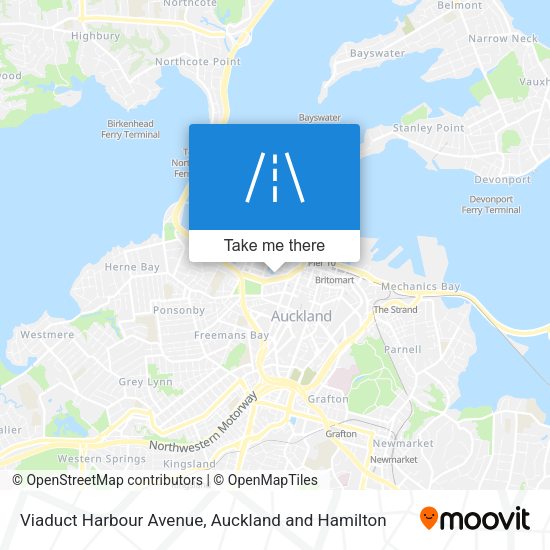Viaduct Harbour Avenue map