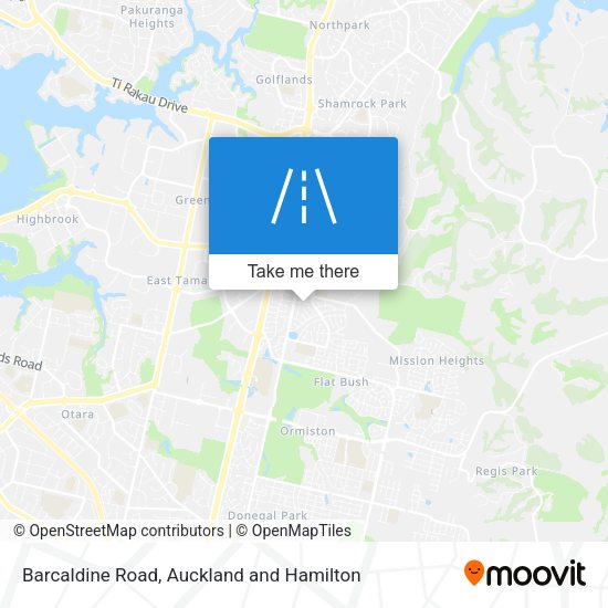 Barcaldine Road map