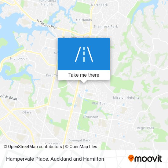 Hampervale Place map