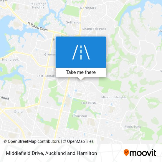 Middlefield Drive map