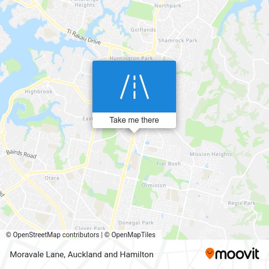 Moravale Lane map