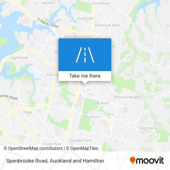 Spenbrooke Road map