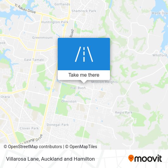 Villarosa Lane map
