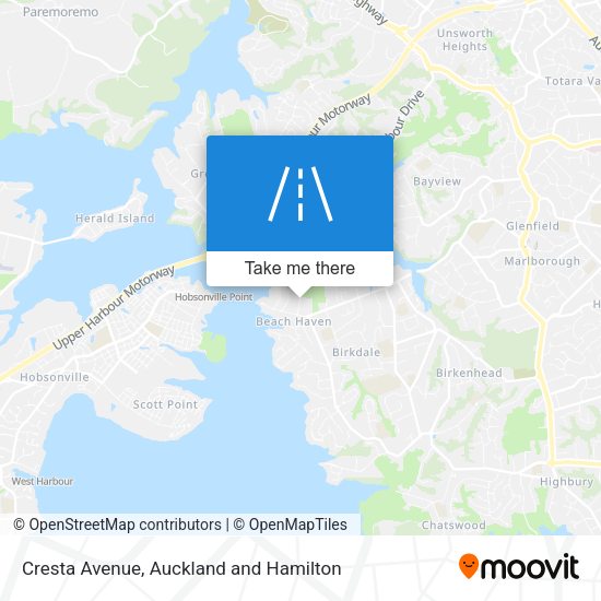 Cresta Avenue map