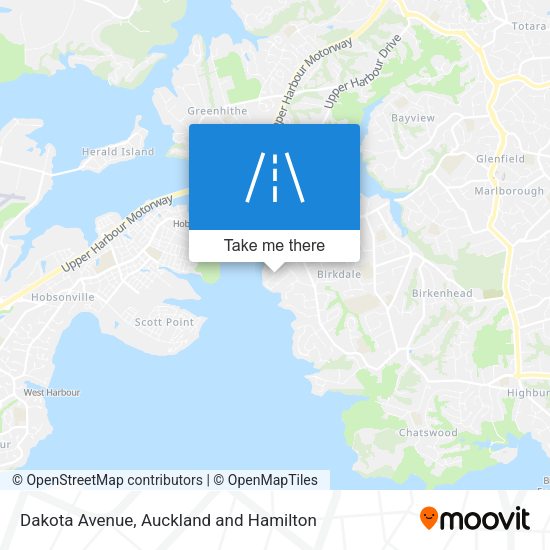Dakota Avenue map