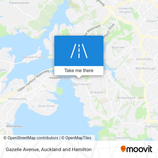 Gazelle Avenue map