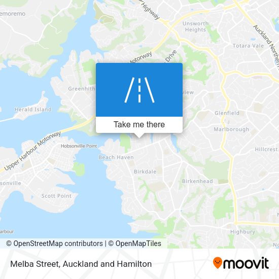 Melba Street map
