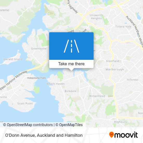 O'Donn Avenue map